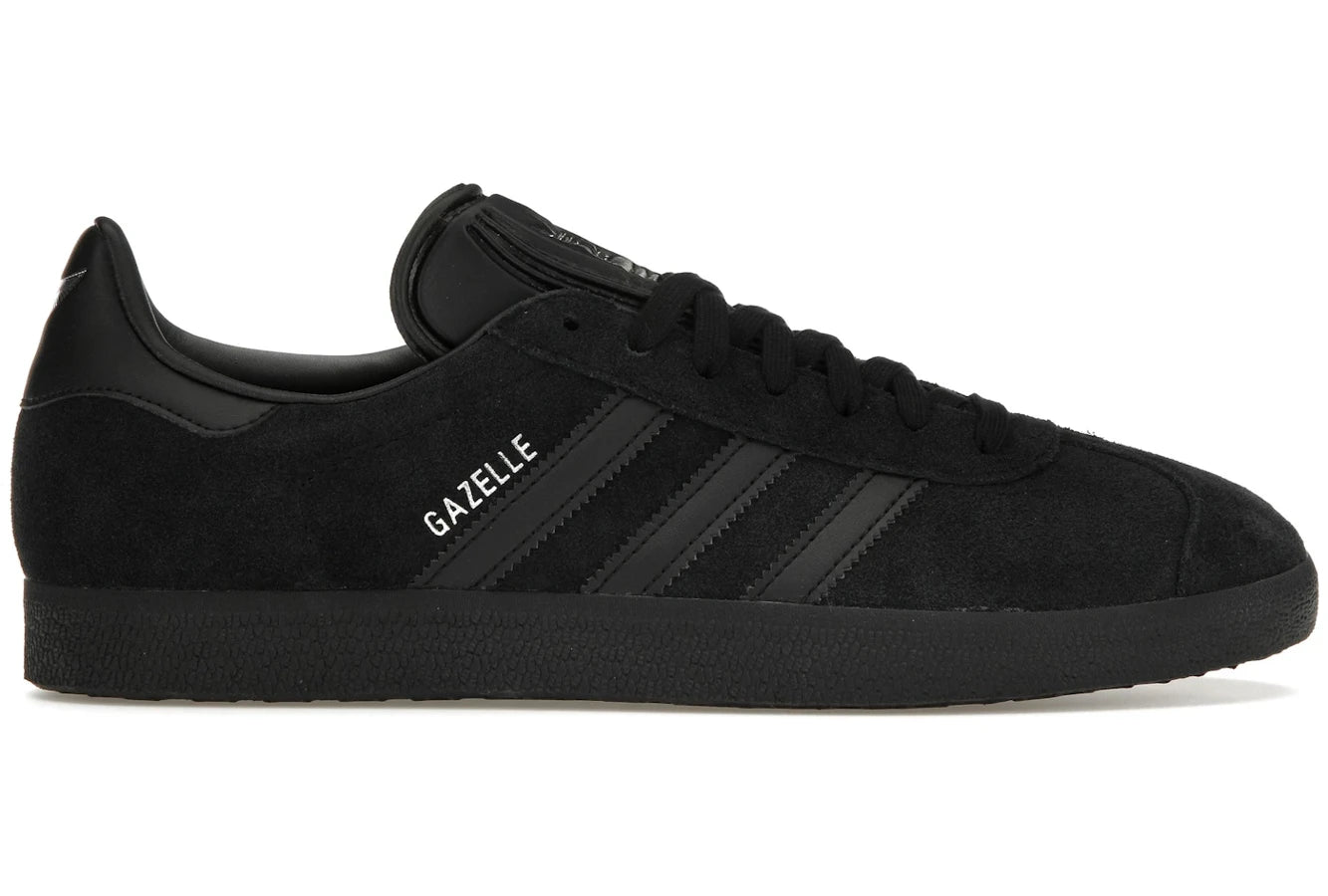 Adidas Gazelle All Black Silver Metallic