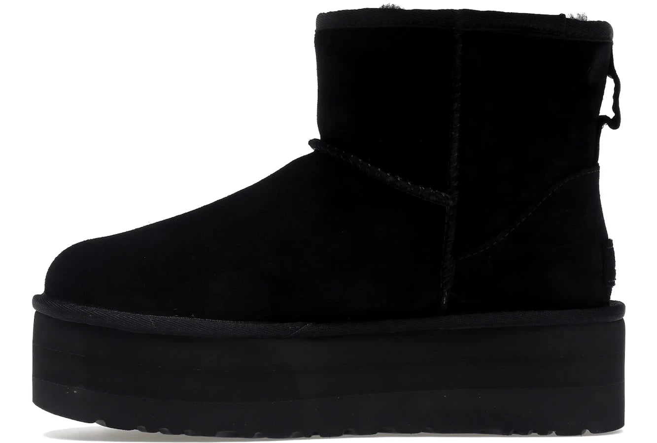 UGG Classic Mini Platform Stiefel Schwarz