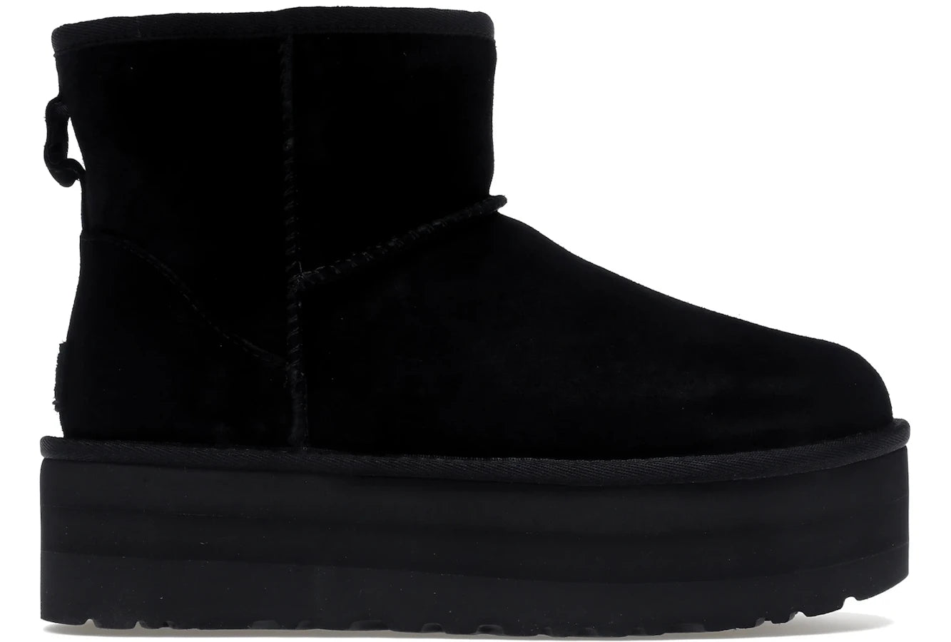 UGG Classic Mini Platform Stiefel Schwarz