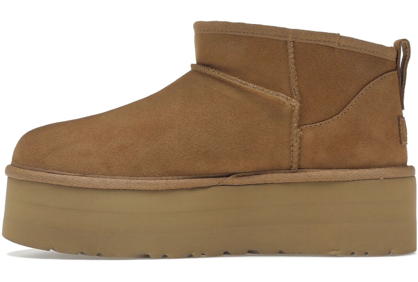 UGG Classic Ultra Mini Platform Stiefel Kastanie