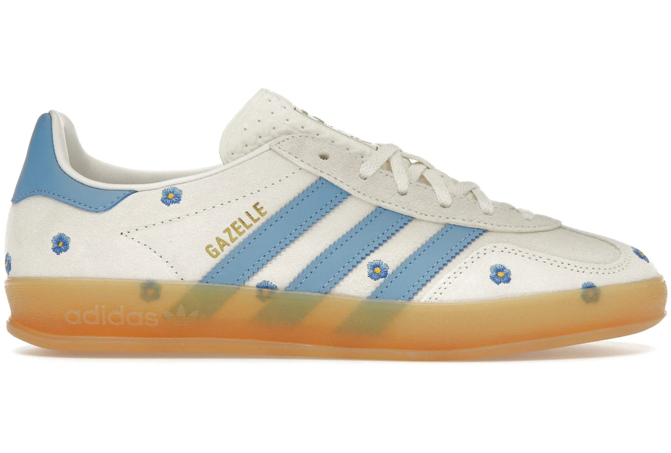 Adidas Gazelle Indoor Hellblau Blumenmuster