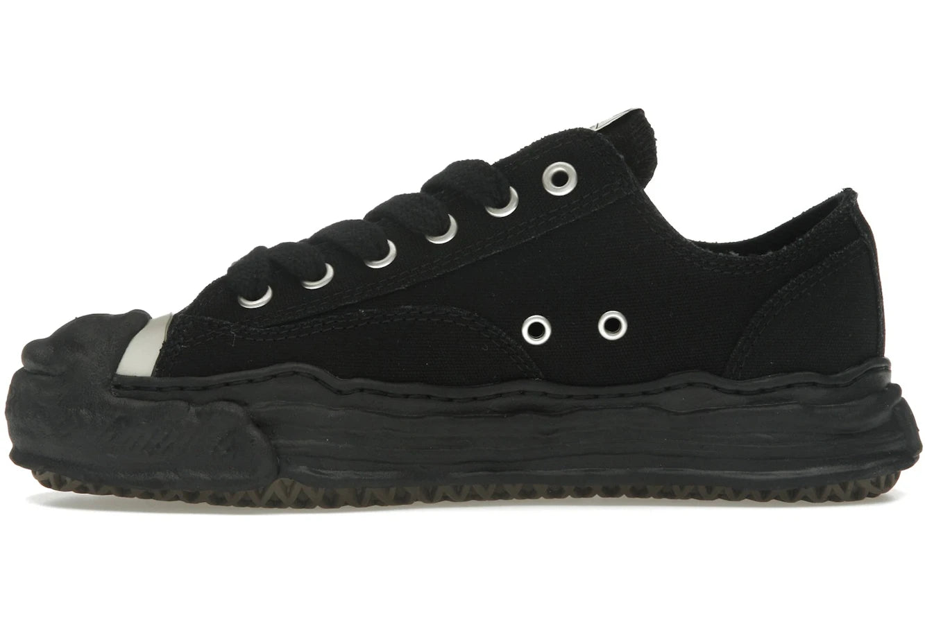 Maison Mihara Yasuhiro Hank OG Sole Canvas Low Schwarz Schwarz