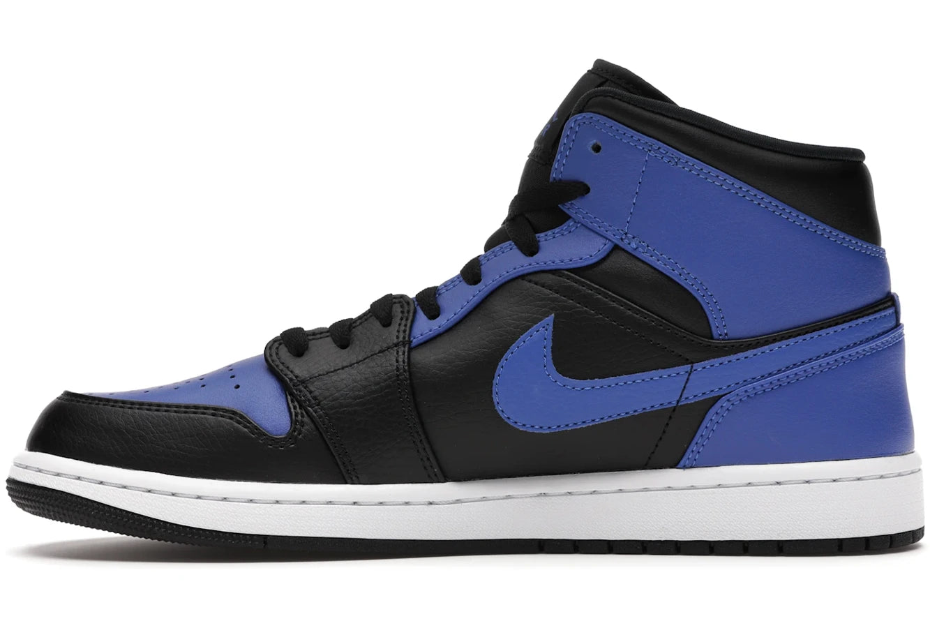 Air Jordan 1 Mid Hyper Royal Tumbled Leather