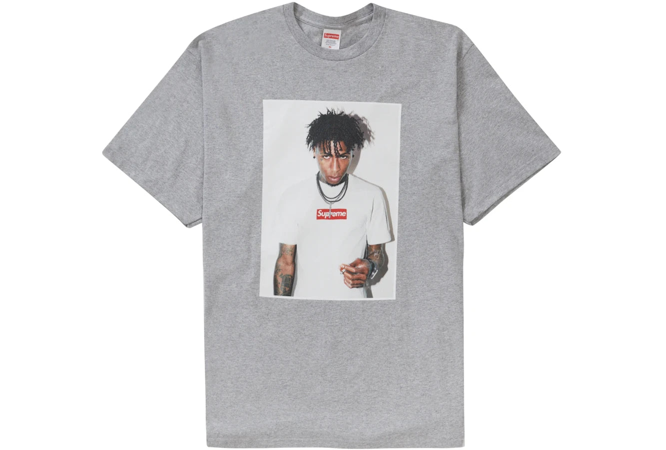 Supreme NBA Youngboy T-Shirt Hellgrau