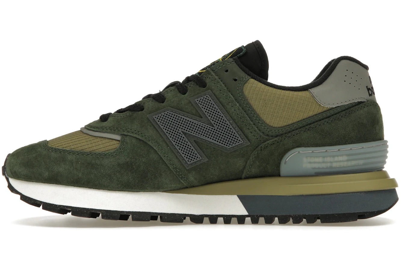 New Balance 574 Legacy Stone Island Dunkelgrün