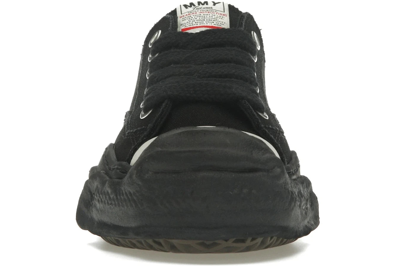 Maison Mihara Yasuhiro Hank OG Sole Canvas Low Schwarz Schwarz