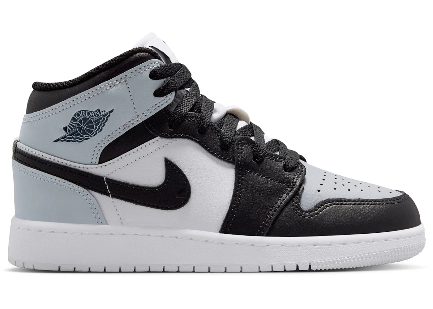 Jordan 1 Mid Black Aura Squadron Blue (GS)