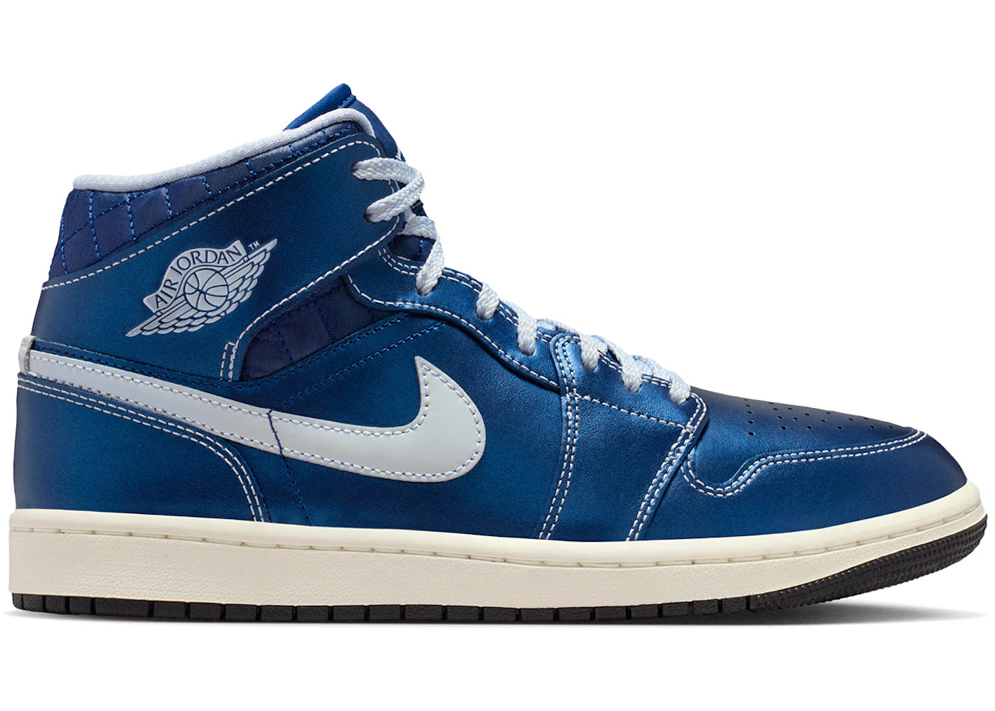Jordan 1 Mid SE Metallic Blue Quilted (Damen)