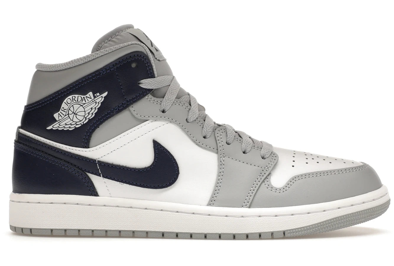 Air Jordan 1 Mid Wolf Grey Midnight Navy