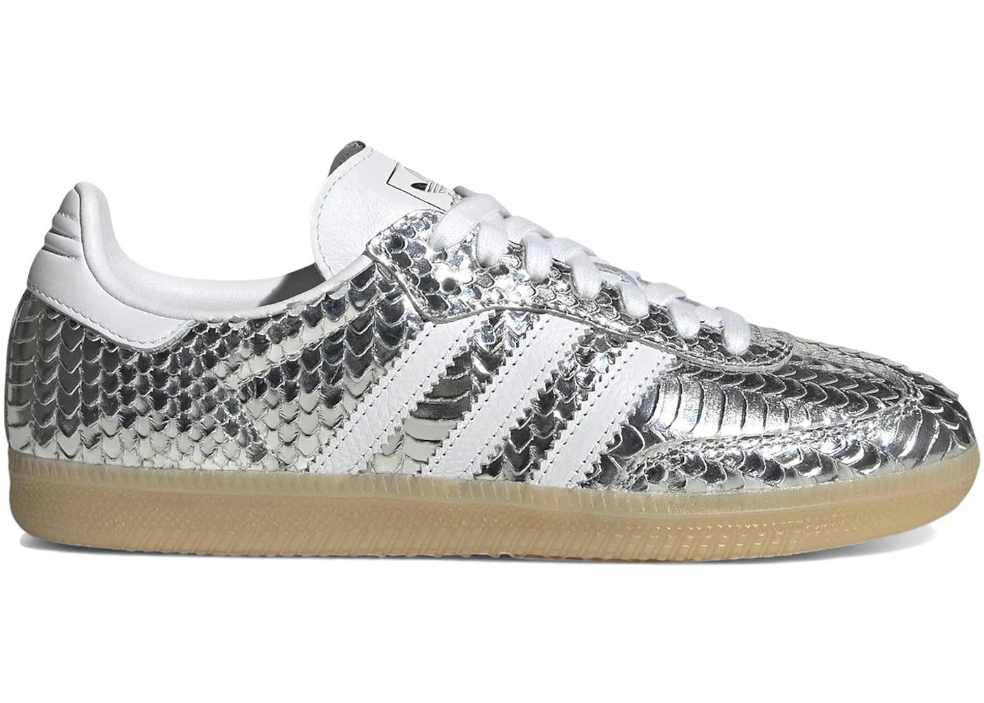 adidas Samba OG Patent Snakeskin Silver Metallic (Damen)