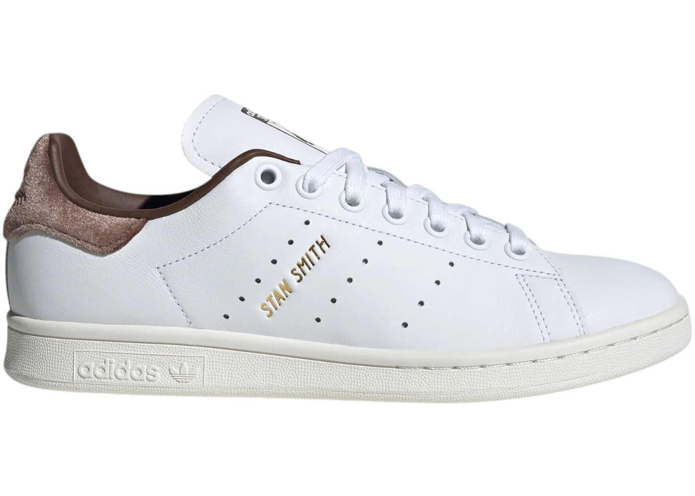 adidas Stan Smith Cloud White Gold Metallic Brown (Damen)