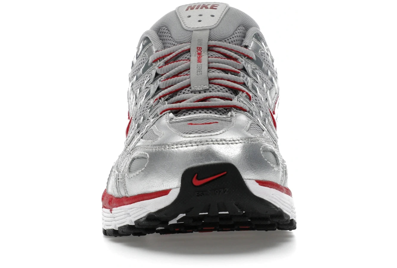 Nike P-6000 Metallic Silver Gym Red