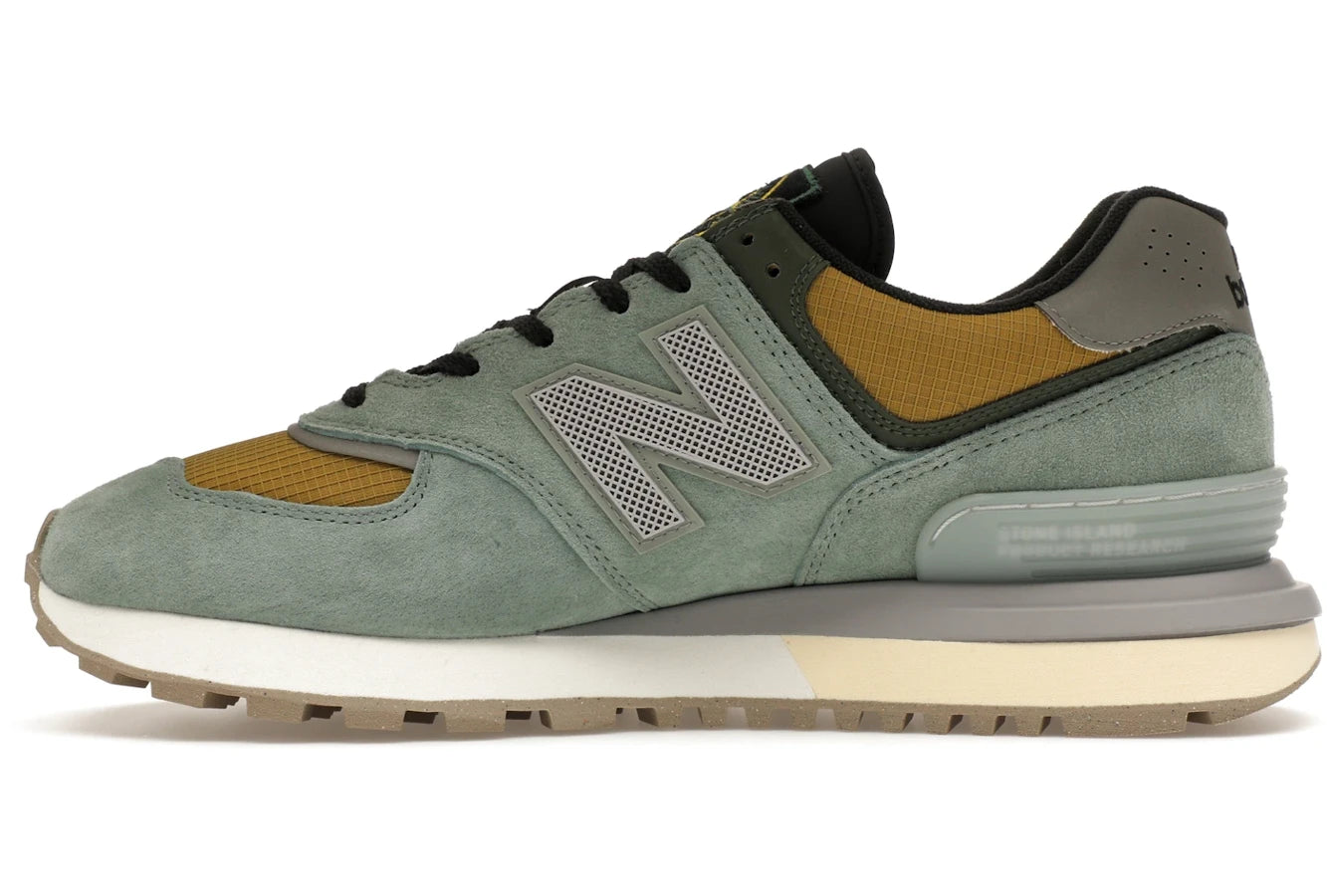 New Balance 574 Legacy Stone Island Hellgrün
