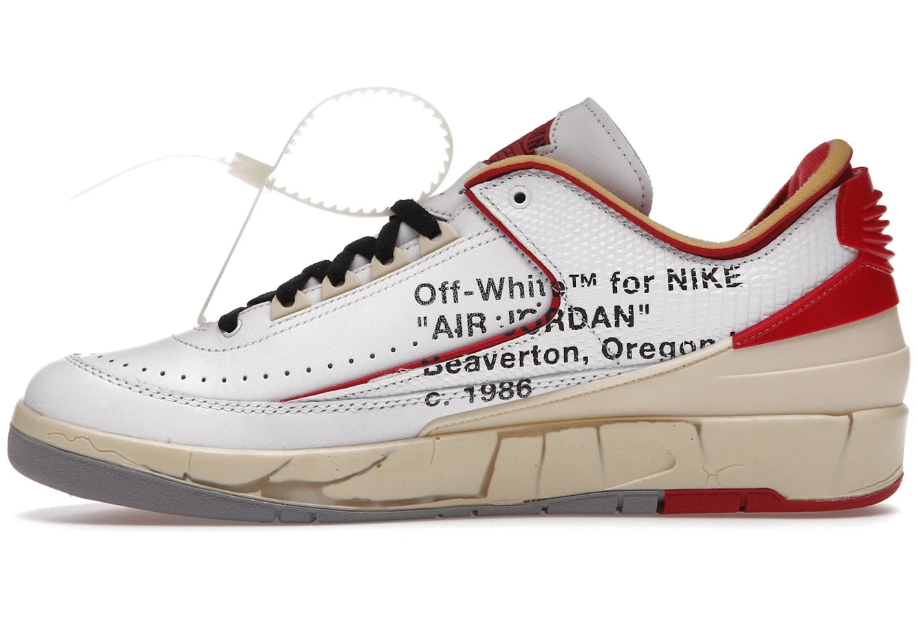 Air Jordan 2 Retro Low SP Off-White Weiß Rot