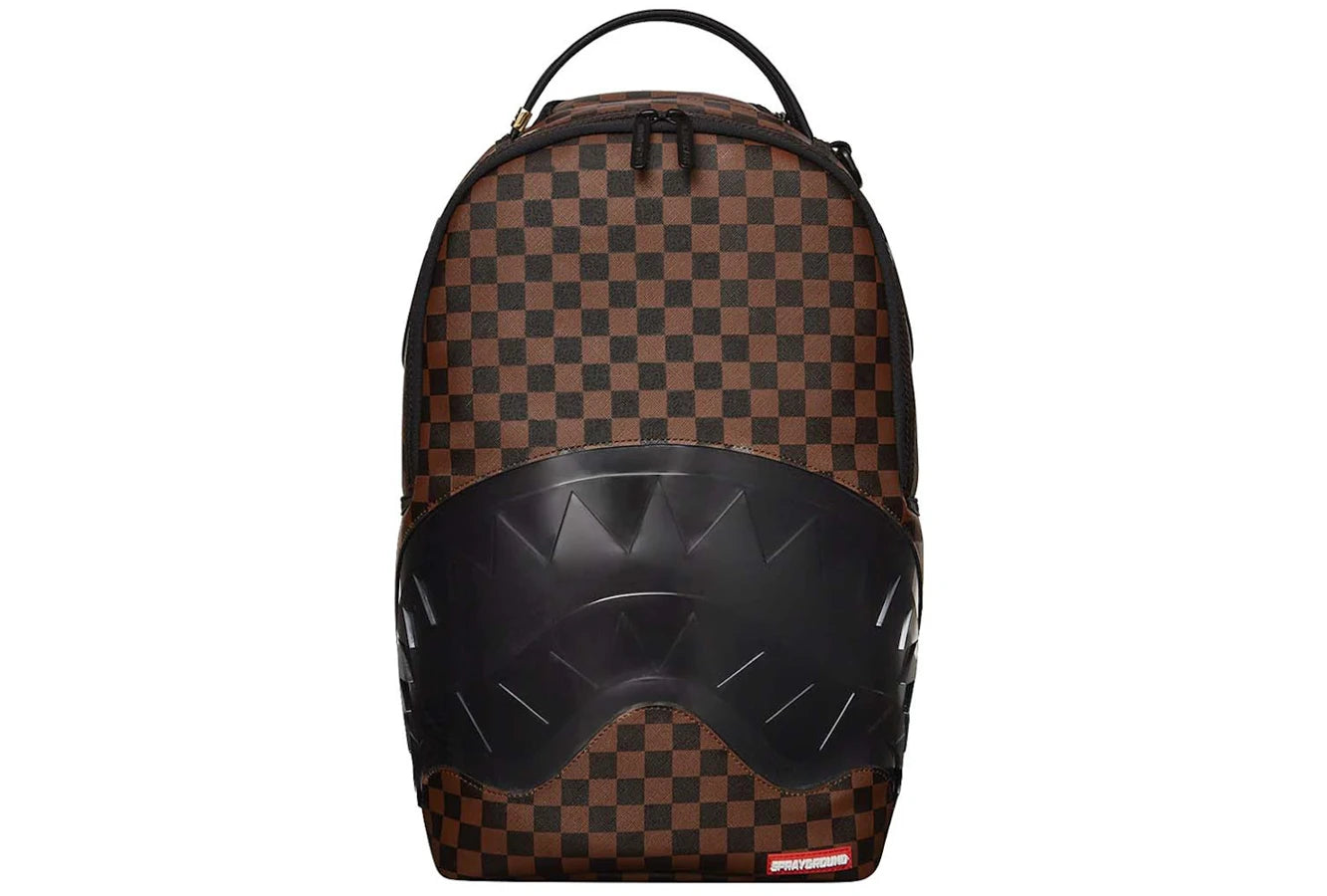 Sprayground Clear Rubber Sharks In Paris DLXSV Rucksack Braun/Schwarz