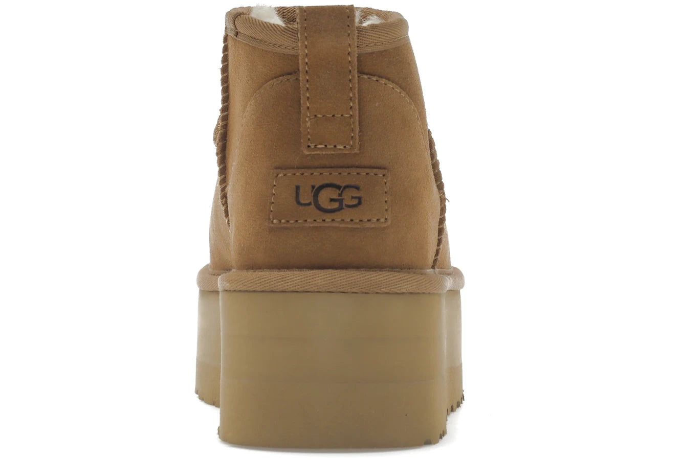UGG Classic Ultra Mini Platform Stiefel Kastanie