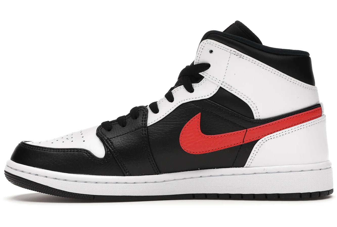 Air Jordan 1 Mid Black Chile Red White