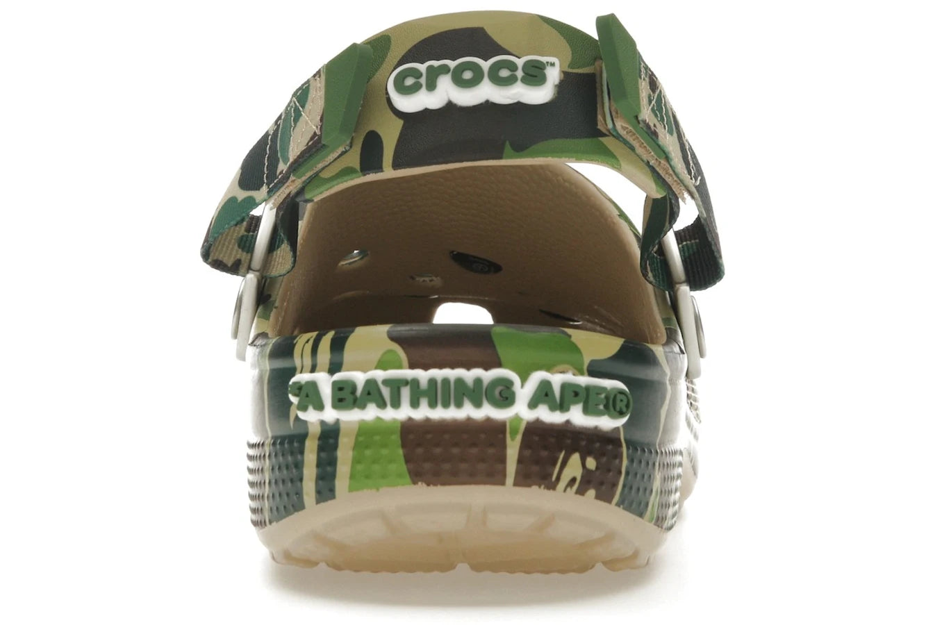 Crocs Classic Clog A Bathing Ape ABC Camo Grün