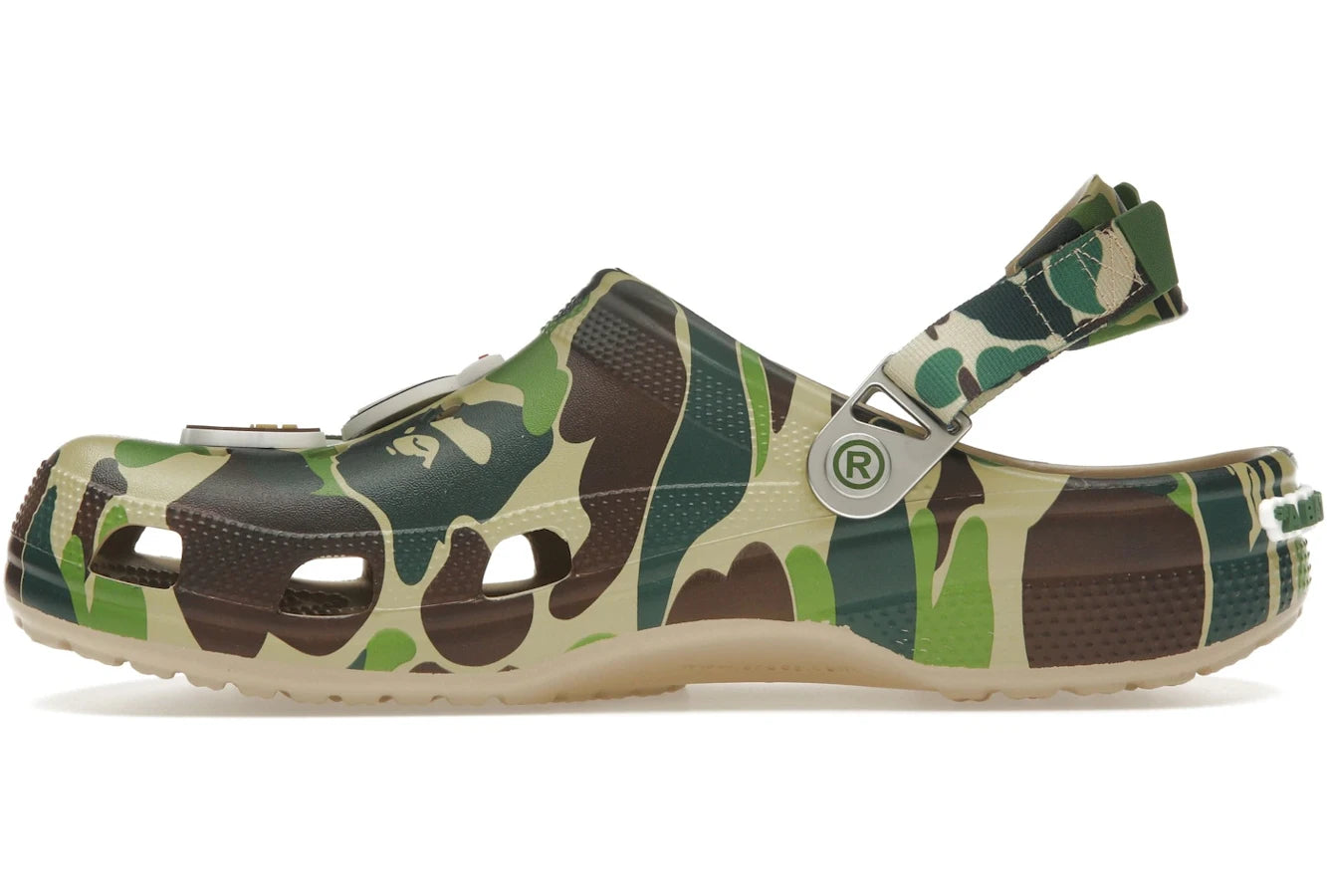 Crocs Classic Clog A Bathing Ape ABC Camo Grün