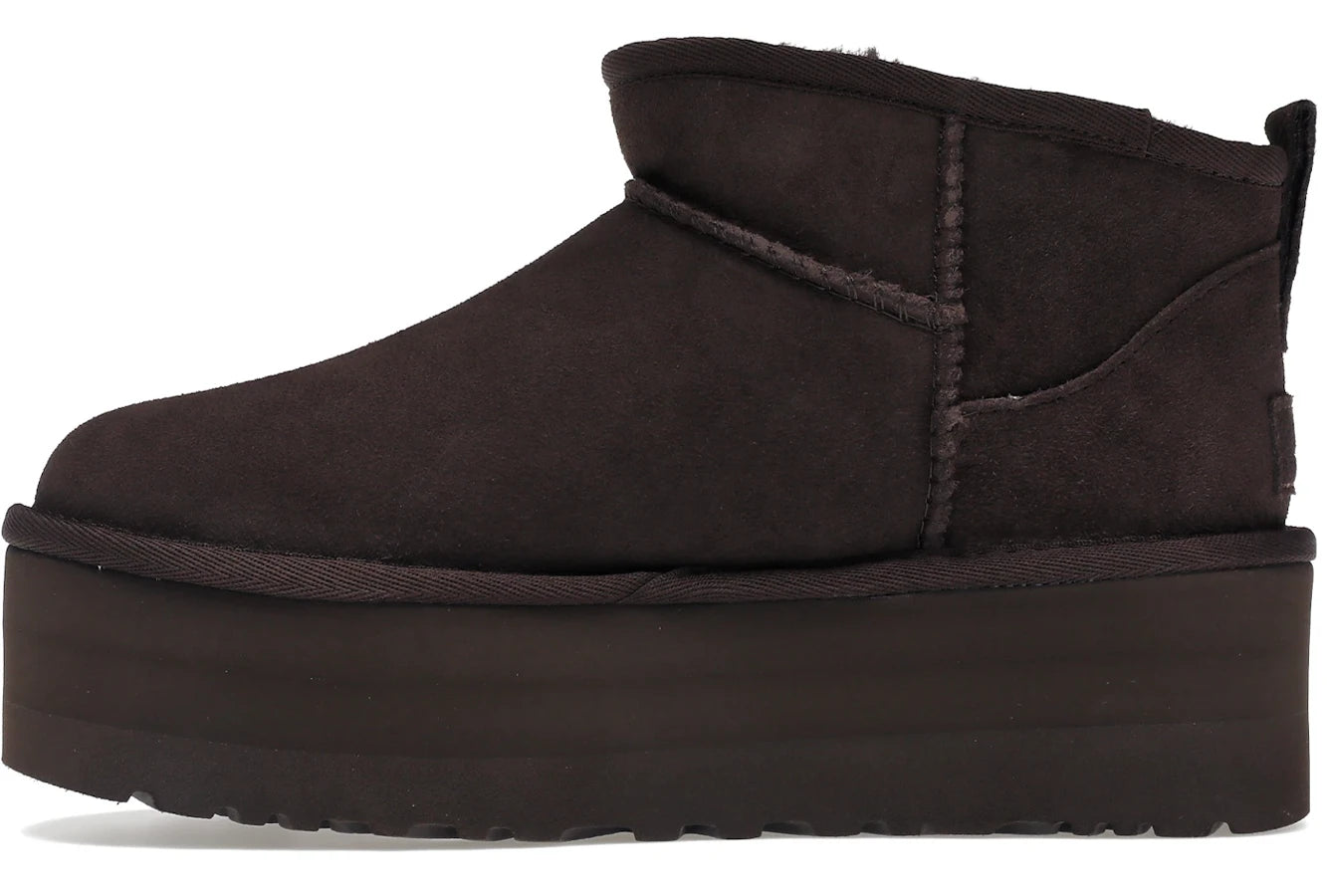 UGG Classic Ultra Mini Plateau-Stiefel Burnt Cedar