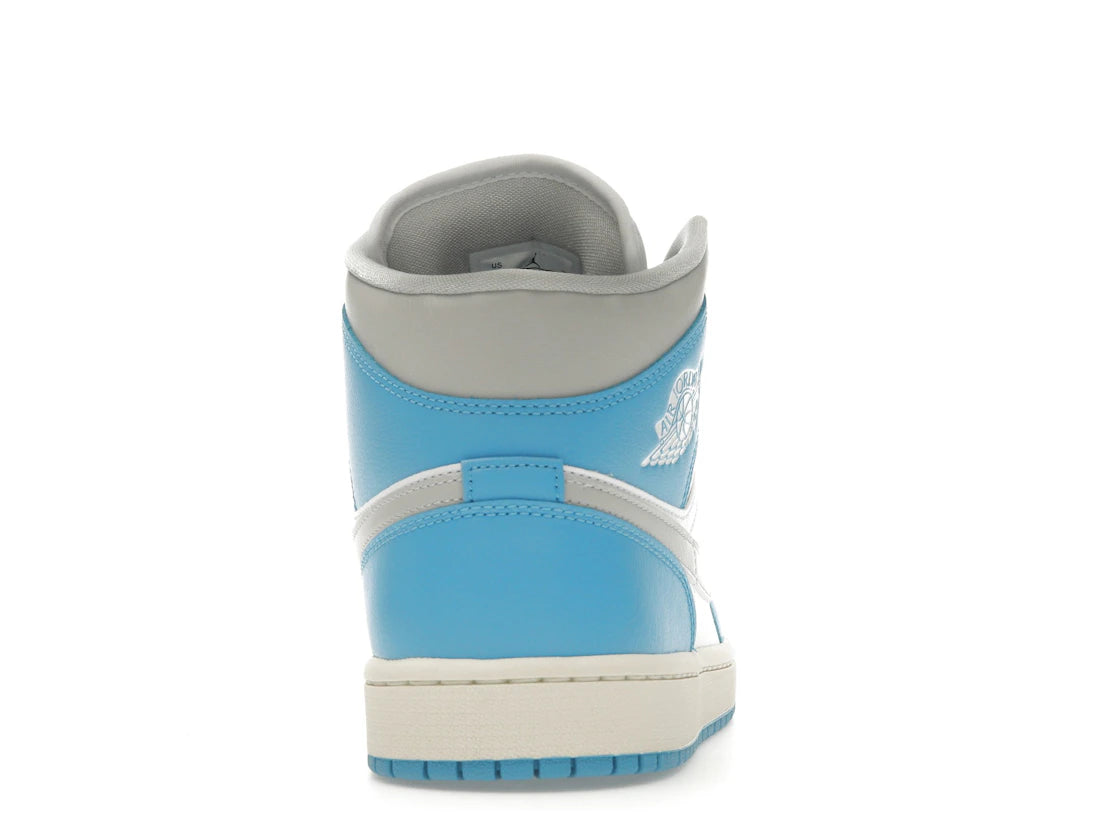 Jordan 1 Mid Dark Powder Blue White Sail Neutral Grey (Damen)