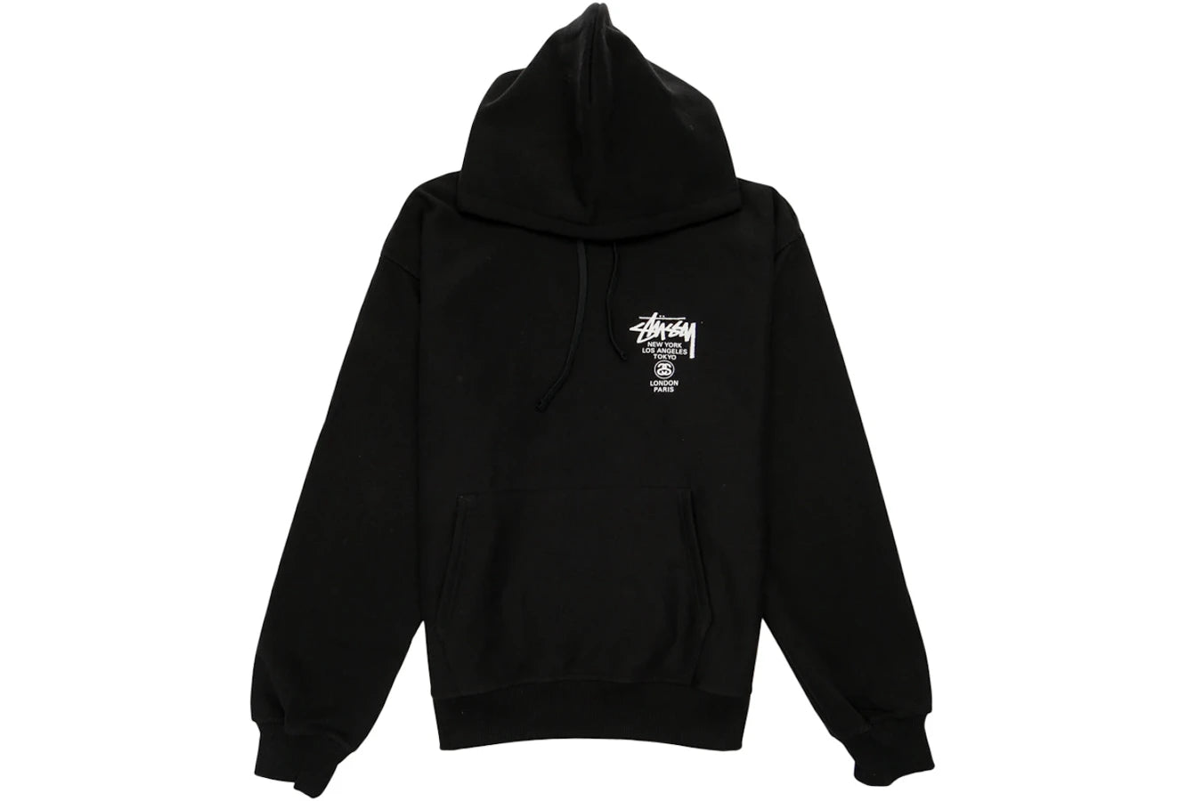 Stussy World Tour Hoodie Schwarz