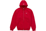 Supreme Nike Zip Up Hooded Sweatshirt Rot