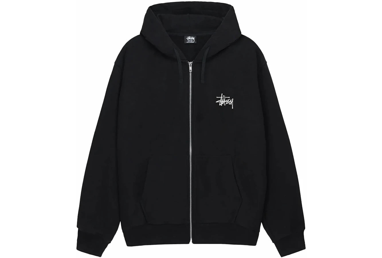 Stussy Basic Stussy Zip Hoodie Black