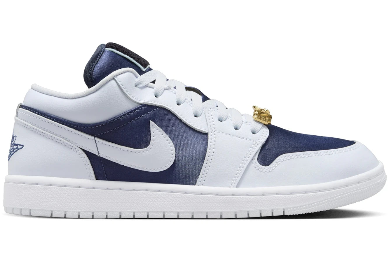 Air Jordan 1 Low SE Football Grey White Gym Red Midnight Navy