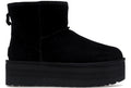 UGG Classic Mini Platform Stiefel Schwarz