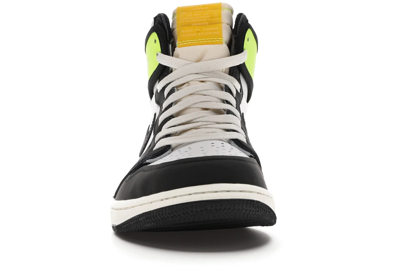 Air Jordan 1 Retro High White Black Volt University Gold