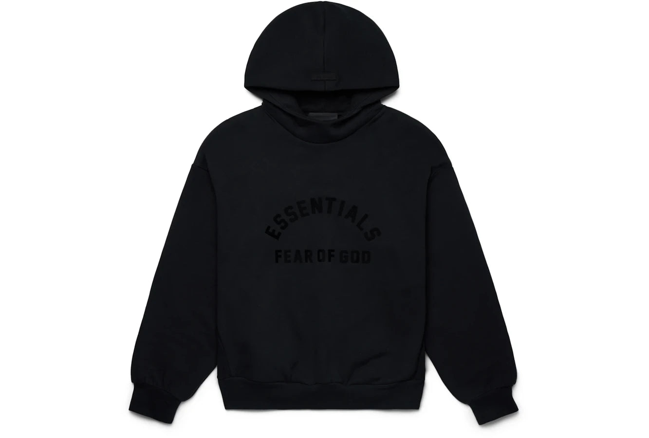 Fear of God Essentials Arch Logo Hoodie Jet Black