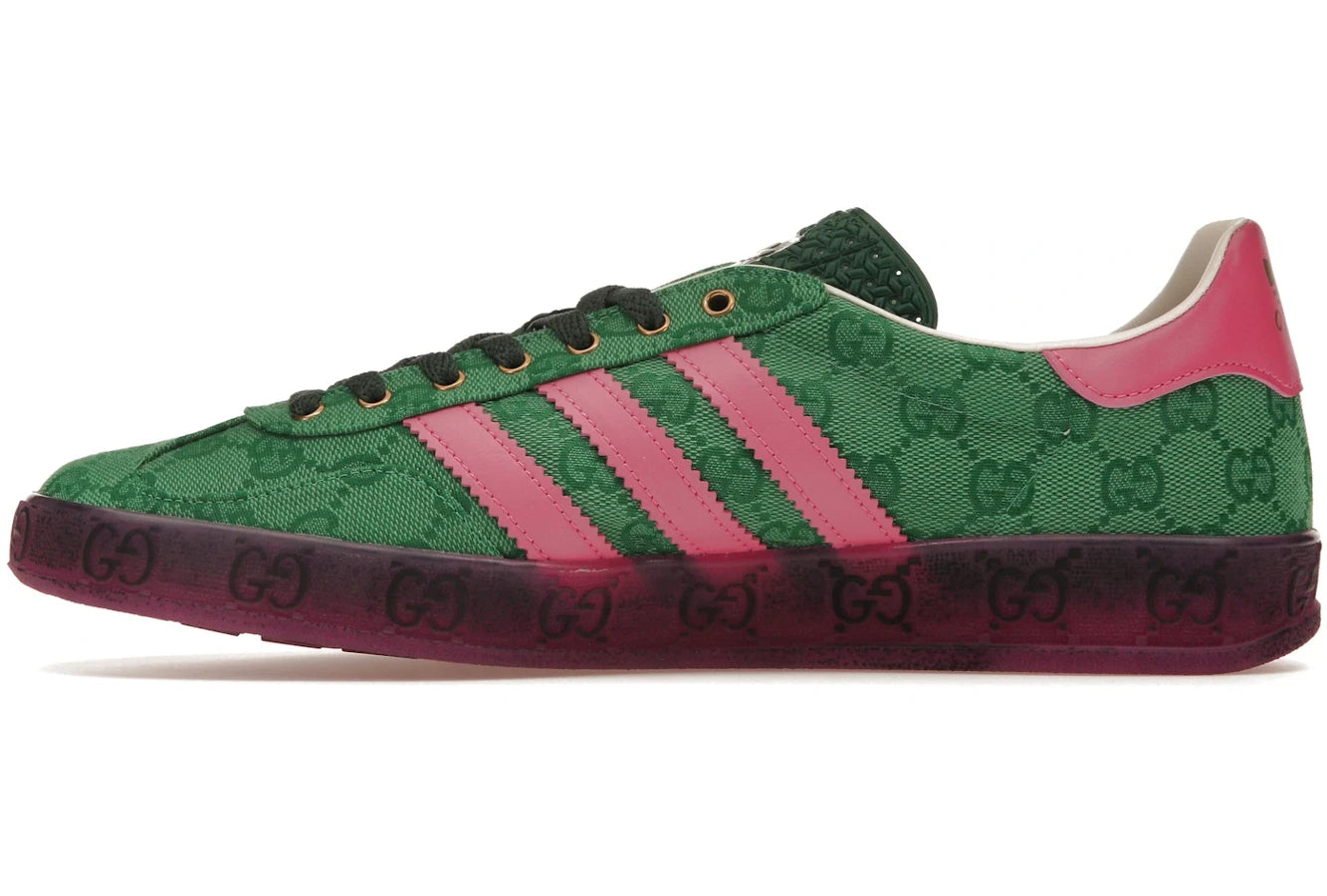 Adidas x Gucci Gazelle Grün GG Monogramm