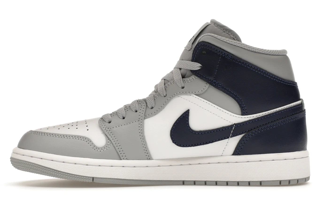 Air Jordan 1 Mid Wolf Grey Midnight Navy