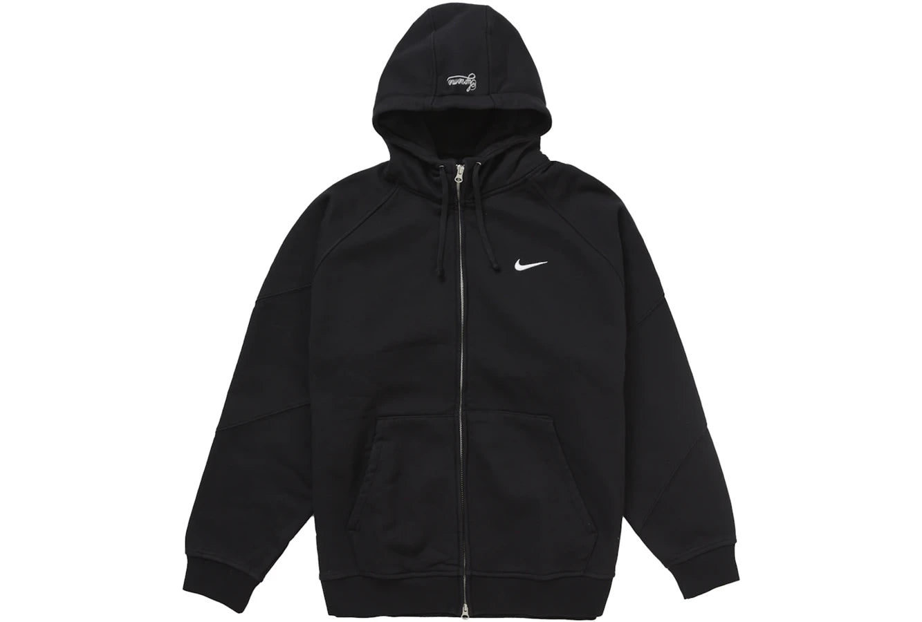 Supreme Nike Zip Up Hooded Sweatshirt Schwarz