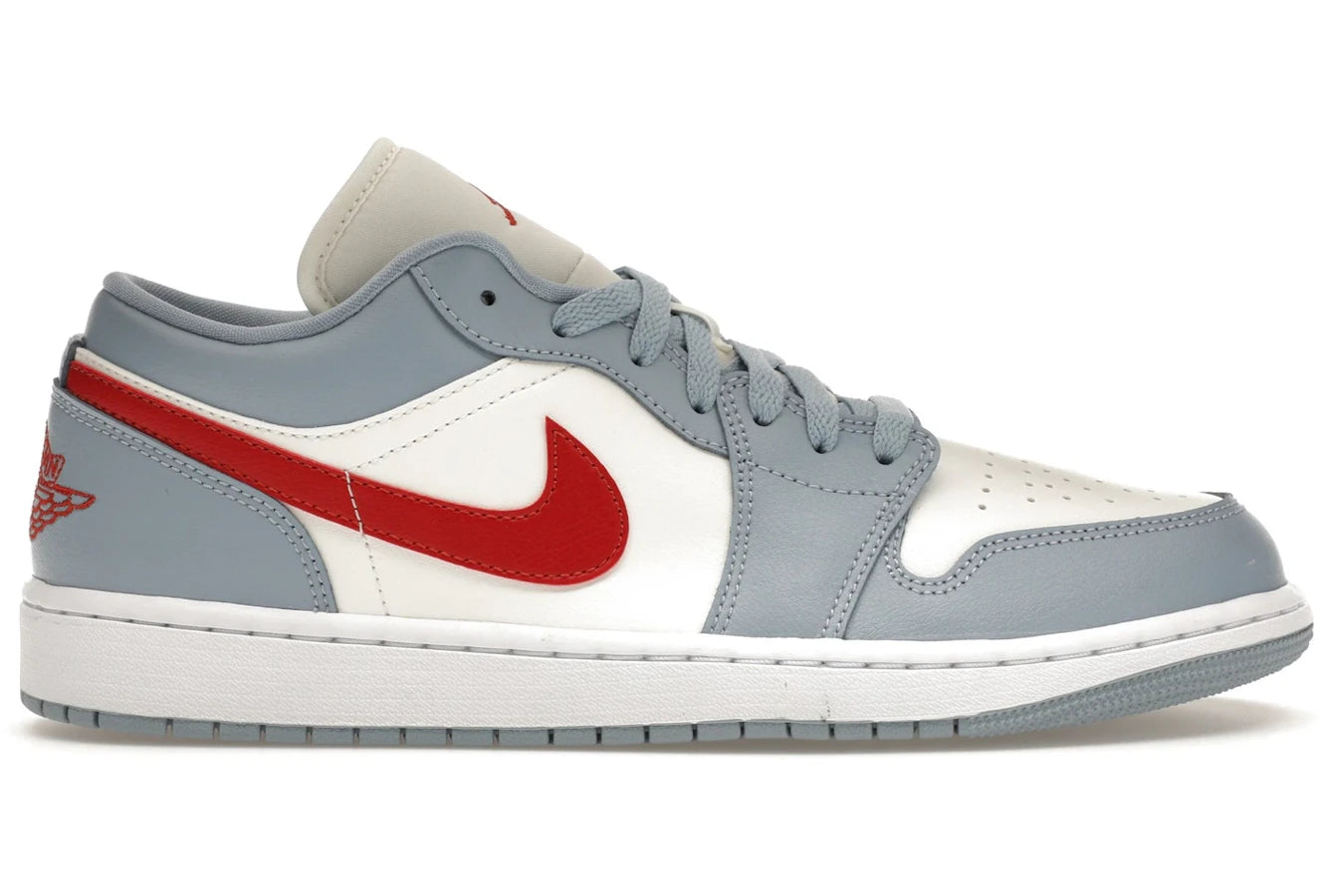 Air Jordan 1 Low Blue Whisper Dune Red