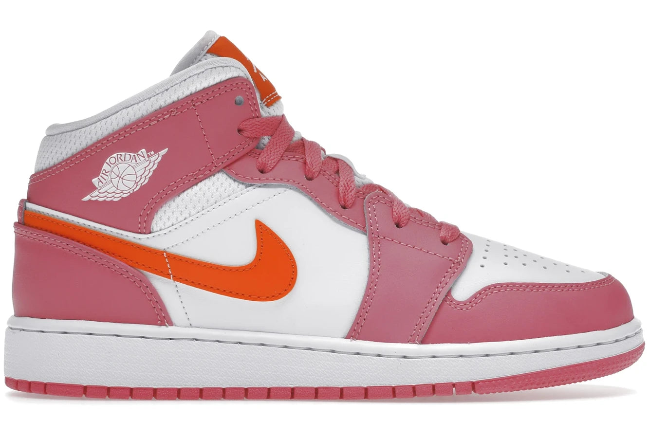 Air Jordan 1 Mid Pinksicle Safety Orange