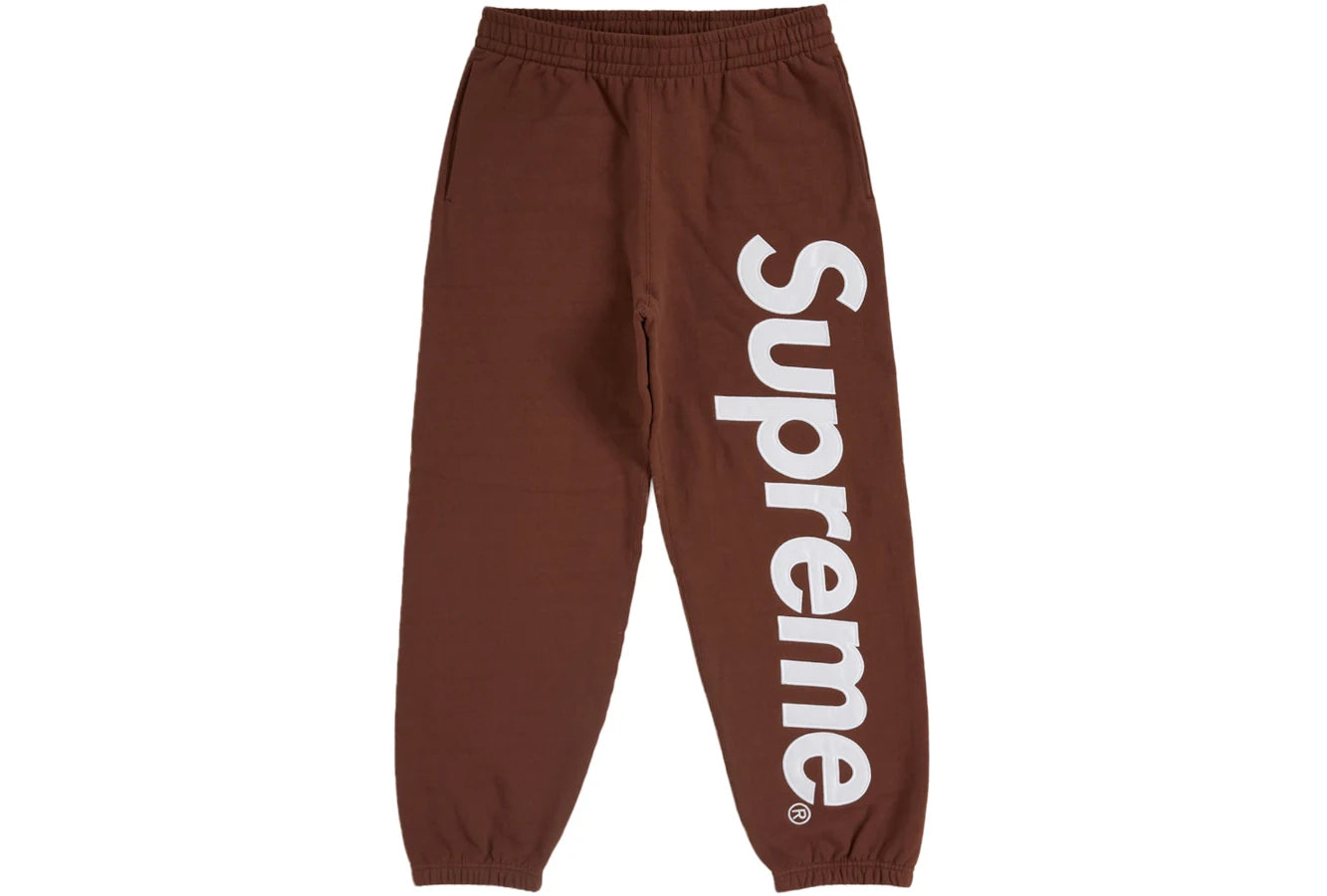 Supreme Satin Appliqué Sweatpant FW24 Braun
