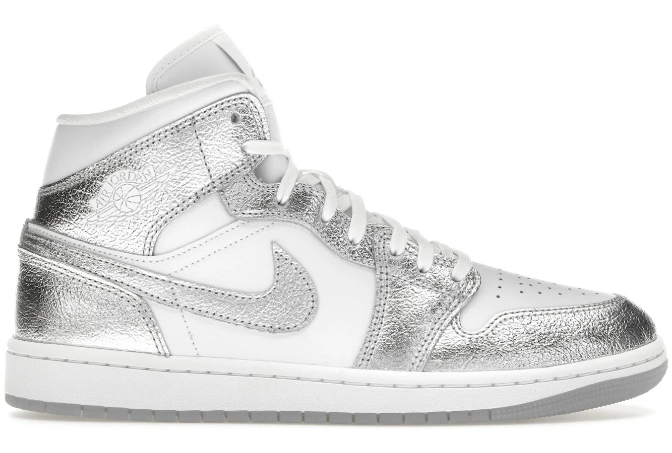 Air Jordan 1 Mid SE Metallic Silver