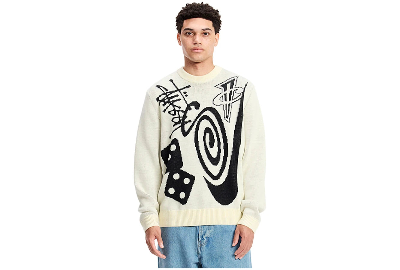 Nike x Stussy Strickpullover Natur