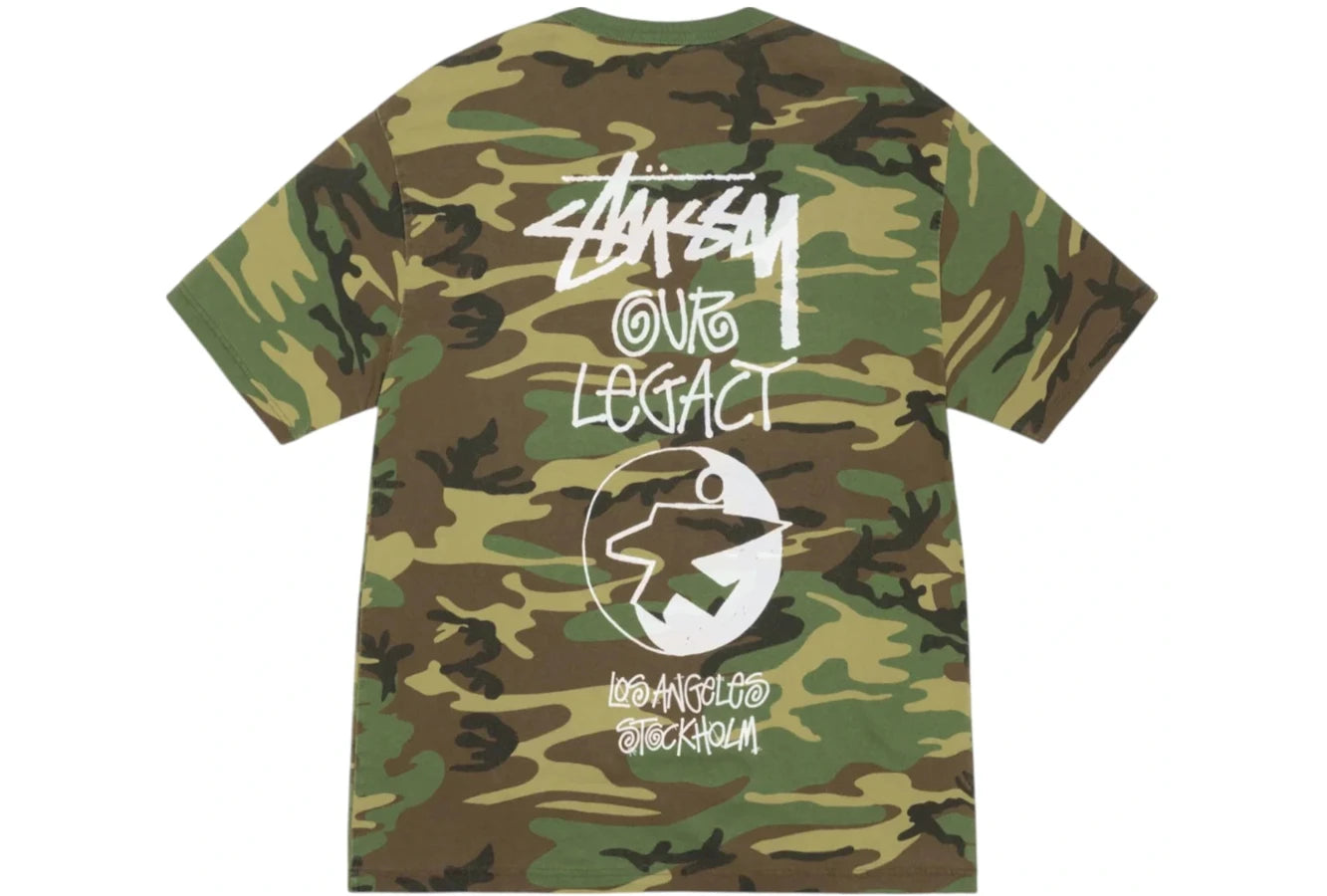Stussy x Our Legacy Work Shop Surfman Pigment Dyed Tee Camo