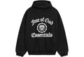 Fear of God Essentials Heavy Fleece Vintage Shrunken Hoodie Schwarz