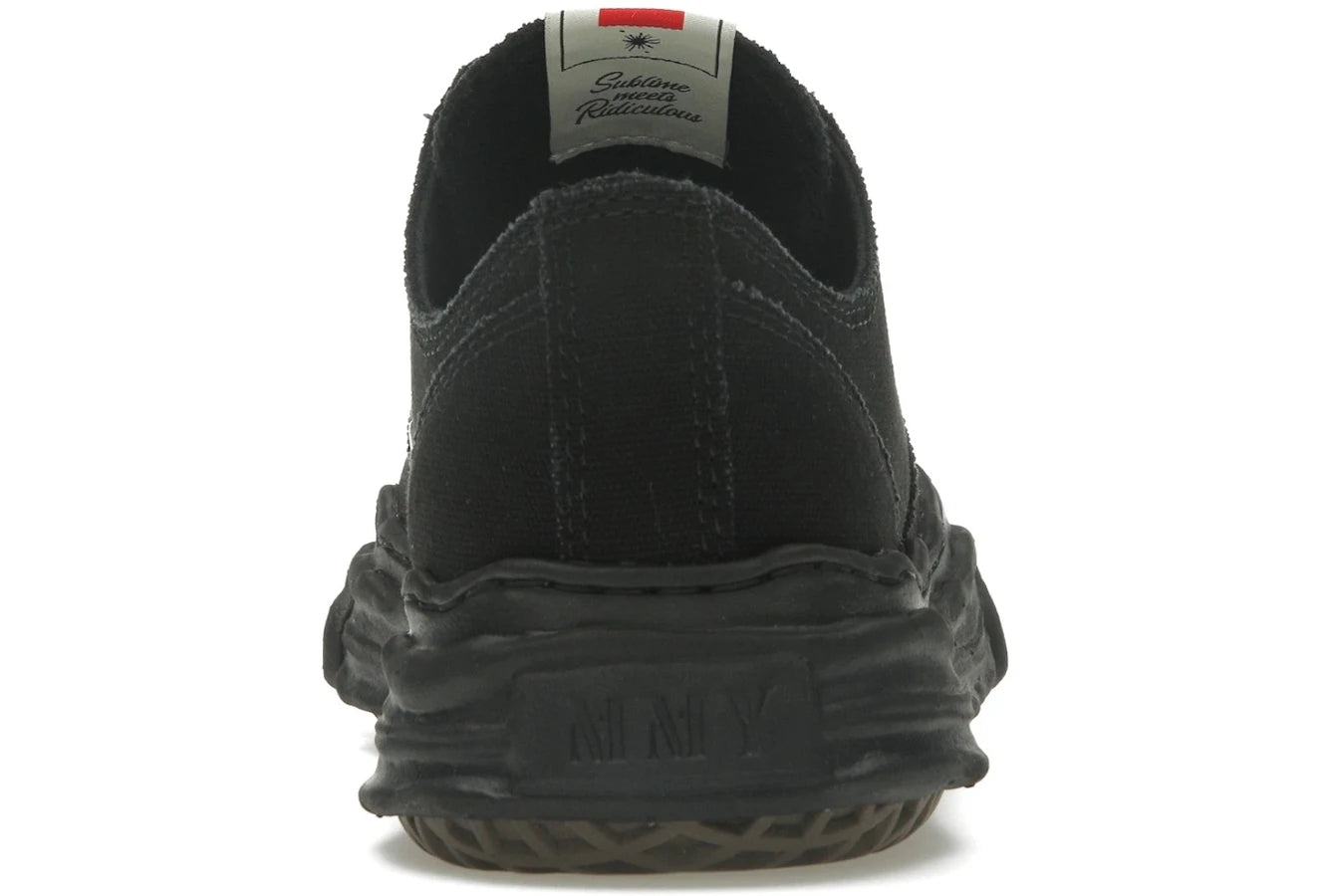 Maison Mihara Yasuhiro Hank OG Sole Canvas Low Schwarz Schwarz