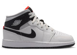Jordan 1 Mid Summit White Infrarot Schwarz (GS)