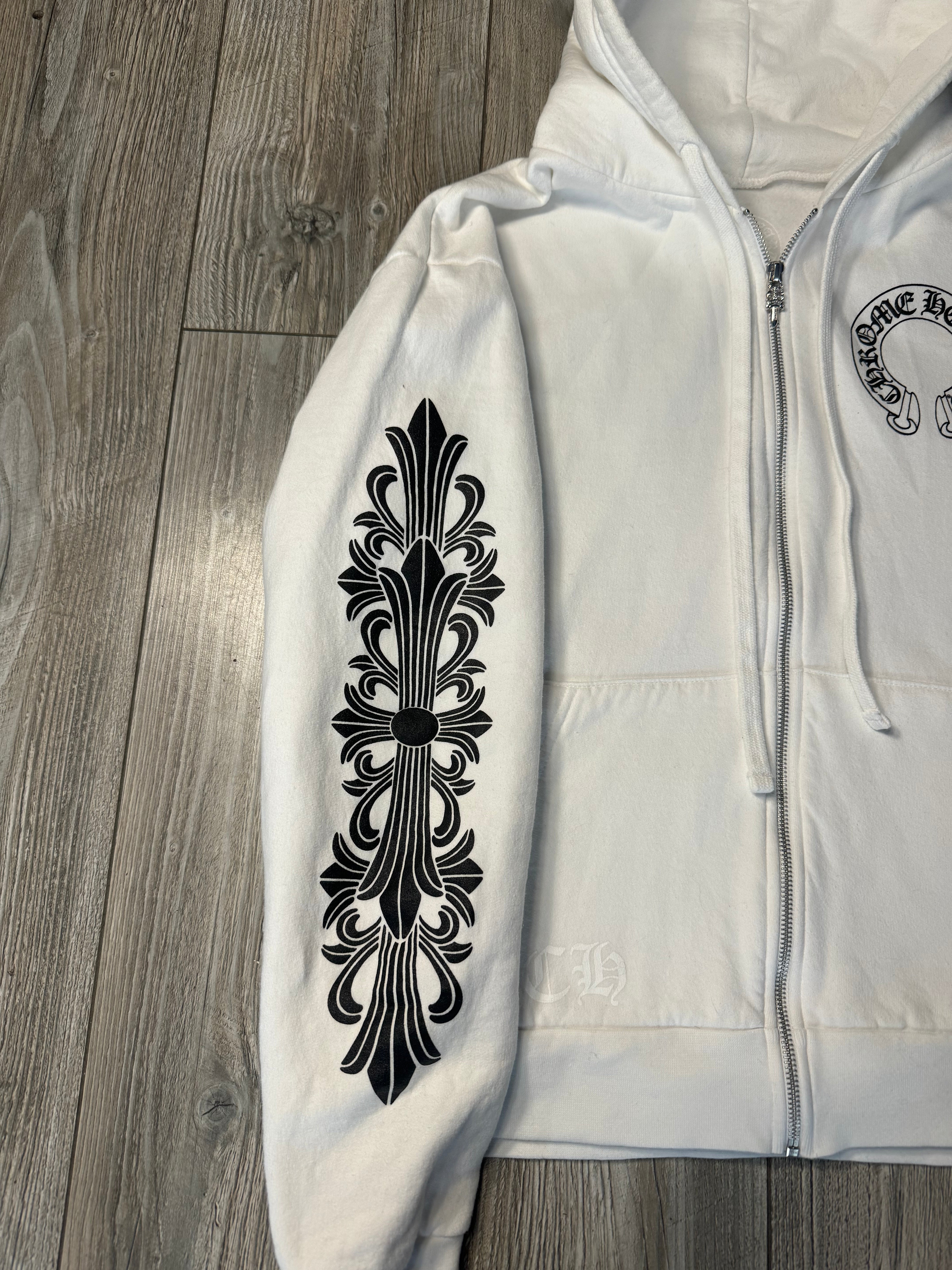 Chrome Hearts Zip-Up Hoodie (Fit M)
