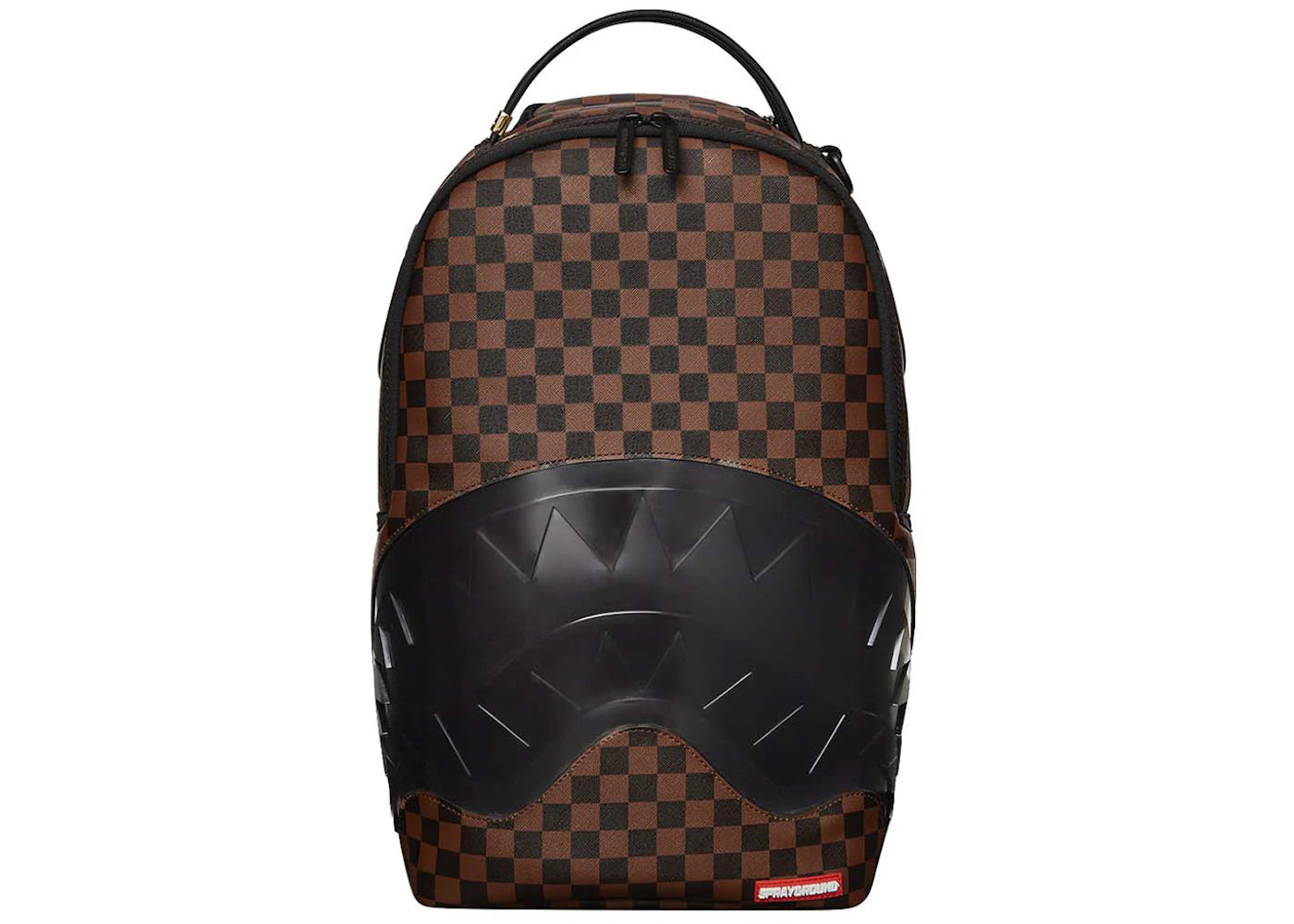 Sprayground Clear Rubber Sharks In Paris DLXSV Rucksack Braun/Schwarz
