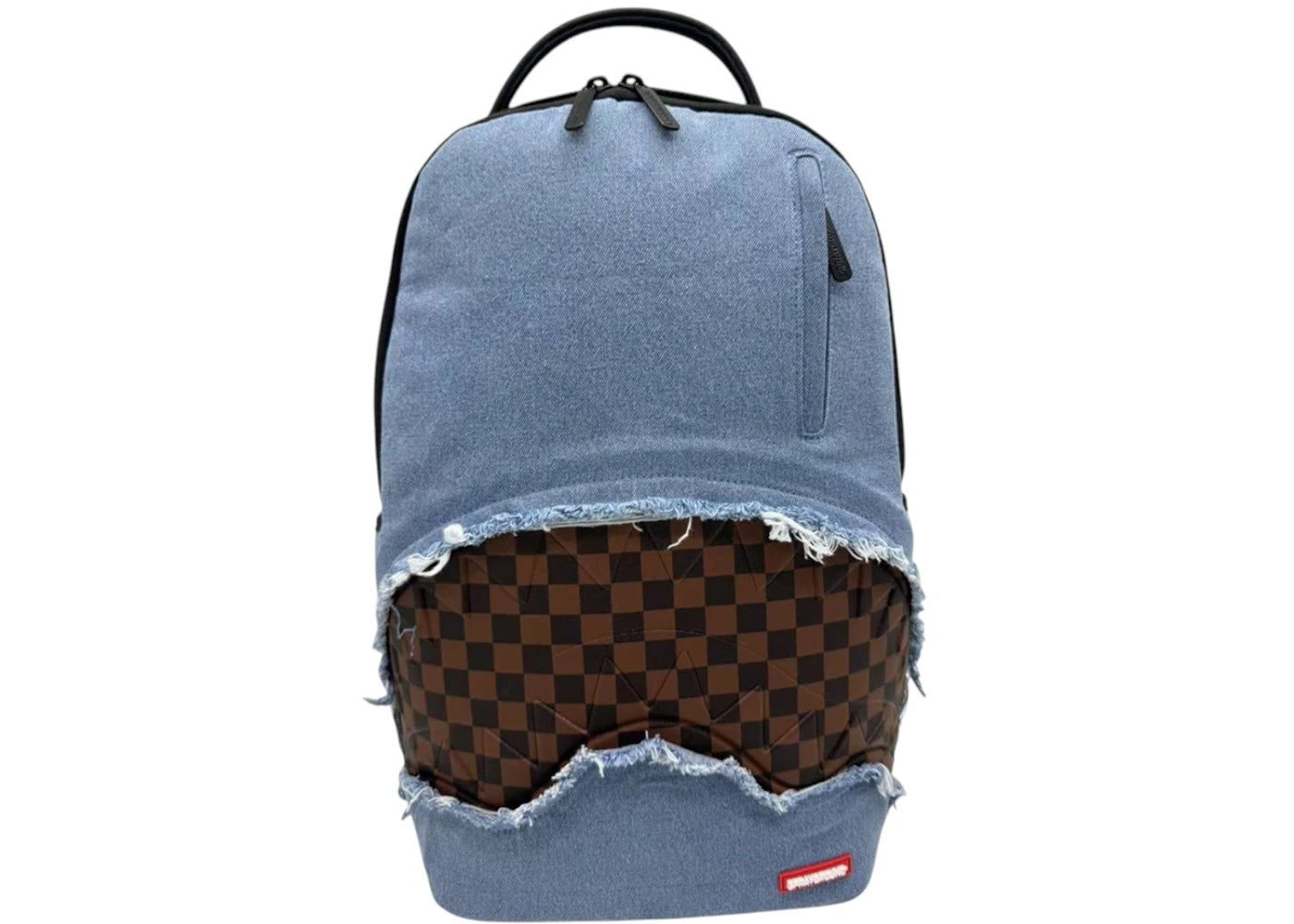 Sprayground Denim Shark Bite DLXSV Rucksack Blau