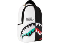 Sprayground Shark Central Inverted Split DLXSV Rucksack Weiß/Schwarz