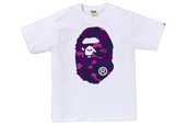 BAPE Color Camo Big Ape Head T-Shirt White Purple
