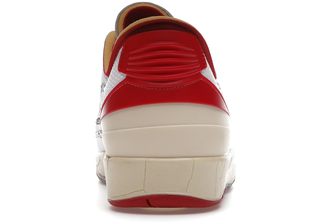 Air Jordan 2 Retro Low SP Off-White Weiß Rot